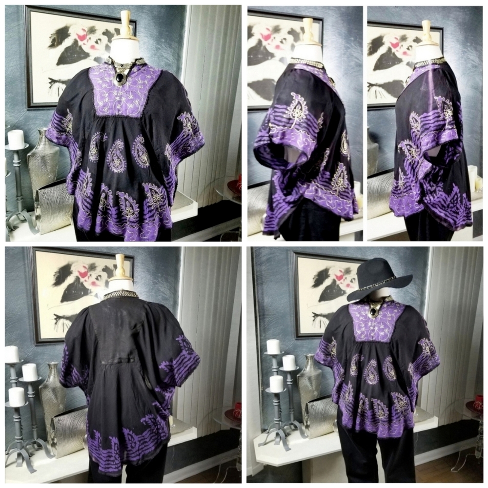 LADDI EMBROIDERED NCHO TOP ONE SIZE - Picture 5 of 11